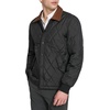 image:imageDOCKERS Mens Diamond Quilted Jacket With Corduroy CollarBlack