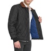 image:imageDOCKERS Mens Diamond Quilted Jacket With Corduroy CollarBlack
