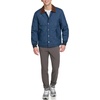 image:imageDOCKERS Mens Diamond Quilted Jacket With Corduroy CollarNavy