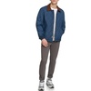 image:imageDOCKERS Mens Diamond Quilted Jacket With Corduroy CollarNavy