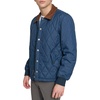 image:imageDOCKERS Mens Diamond Quilted Jacket With Corduroy CollarNavy