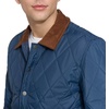 image:imageDOCKERS Mens Diamond Quilted Jacket With Corduroy CollarNavy