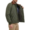 image:imageDOCKERS Mens Diamond Quilted Jacket With Corduroy CollarOlive