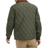 image:imageDOCKERS Mens Diamond Quilted Jacket With Corduroy CollarOlive