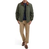 image:imageDOCKERS Mens Diamond Quilted Jacket With Corduroy CollarOlive