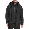 image:imageDOCKERS Mens Dwight Soft Shell Bib JacketBlack Hooded