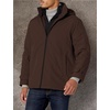 image:imageDOCKERS Mens Dwight Soft Shell Bib JacketDark Brown Hooded