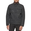 image:imageDOCKERS Mens Faux Leather Military JacketBlack