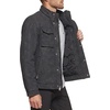image:imageDOCKERS Mens Faux Leather Military JacketBlack