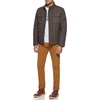 image:imageDOCKERS Mens Faux Leather Military JacketDark Brown