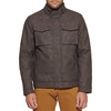 image:imageDOCKERS Mens Faux Leather Military JacketDark Brown