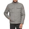 image:imageDOCKERS Mens Faux Leather Military JacketLight Grey