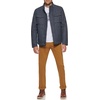 image:imageDOCKERS Mens Faux Leather Military JacketNavy