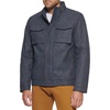 image:imageDOCKERS Mens Faux Leather Military JacketNavy