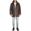 image:imageDOCKERS Mens Faux Shearling Walking CoatDark Brown