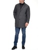 image:imageDOCKERS Mens Henry Wool Blend Top Coat Regular and Big amp Tall SizesCharcoal Herringbone