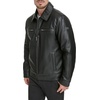 image:imageDOCKERS Mens James Faux Leather JacketBlack Modern Zip