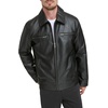 image:imageDOCKERS Mens James Faux Leather JacketBlack Modern Zip