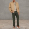 image:imageDOCKERS Mens Micro Twill Golf Bomber JacketGold Filled