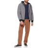 image:imageDOCKERS Mens Softshell Sherpa Lined Bomber Jacket Standard and Big amp TallHeather Grey