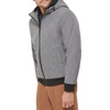 image:imageDOCKERS Mens Softshell Sherpa Lined Bomber Jacket Standard and Big amp TallHeather Grey