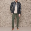 image:imageDOCKERS Mens The Dylan Faux Leather Racer JacketBlack