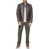 image:imageDOCKERS Mens The Dylan Faux Leather Racer JacketDark Brown