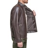 image:imageDOCKERS Mens The Dylan Faux Leather Racer JacketDark Brown