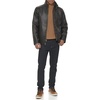 image:imageDOCKERS Mens The Dylan Faux Leather Racer JacketDark Brown With Bib