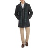 image:imageDOCKERS Mens The Henry Wool Blend Top CoatCharcoal With Scarf
