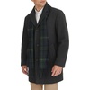 image:imageDOCKERS Mens The Henry Wool Blend Top CoatCharcoal With Scarf