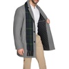 image:imageDOCKERS Mens The Henry Wool Blend Top CoatLight Grey With Scarf