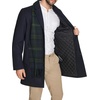 image:imageDOCKERS Mens The Henry Wool Blend Top CoatNavy With Scarf