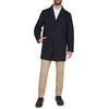 image:imageDOCKERS Mens The Henry Wool Blend Top CoatNavy With Scarf