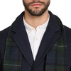 image:imageDOCKERS Mens The Henry Wool Blend Top CoatNavy With Scarf