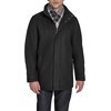 image:imageDOCKERS Mens Wool Melton Two Pocket Full Length Duffle CoatBlackScarf