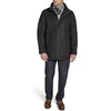 image:imageDOCKERS Mens Wool Melton Two Pocket Full Length Duffle CoatBlackScarf