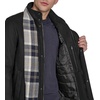 image:imageDOCKERS Mens Wool Melton Two Pocket Full Length Duffle CoatBlackScarf