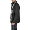 image:imageDOCKERS Mens Wool Melton Two Pocket Full Length Duffle CoatBlackScarf