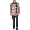 image:imageDOCKERS Mens Wool Melton Two Pocket Full Length Duffle CoatCamelScarf