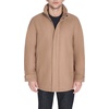 image:imageDOCKERS Mens Wool Melton Two Pocket Full Length Duffle CoatCamelScarf