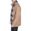 image:imageDOCKERS Mens Wool Melton Two Pocket Full Length Duffle CoatCamelScarf