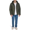 image:imageDOCKERS Mens Wool Melton Two Pocket Full Length Duffle CoatCharcoalScarf
