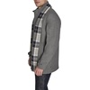 image:imageDOCKERS Mens Wool Melton Two Pocket Full Length Duffle CoatLight GreyScarf