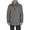 image:imageDOCKERS Mens Wool Melton Two Pocket Full Length Duffle CoatLight GreyScarf