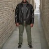 image:imageDockers Mens James Faux Leather Jacket Regular Big amp Tall SizesBlack W Chest Zip