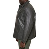 image:imageDockers Mens James Faux Leather Jacket Regular Big amp Tall SizesGrey W Chest Zip