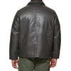 image:imageDockers Mens James Faux Leather Jacket Regular Big amp Tall SizesGrey W Chest Zip