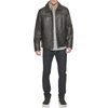 image:imageDockers Mens James Faux Leather JacketDark Brown W Chest Zip
