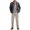 image:imageDockers Mens James Faux Leather JacketGrey W Chest Zip